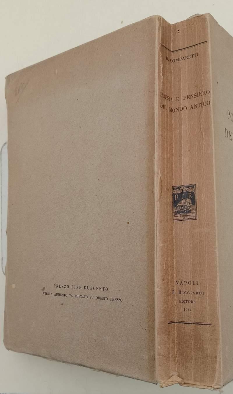 Poesia E Pensiero Nel Mondo Antico