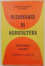 DIZIONARIO DI AGRICOLTURA supplemento italiano