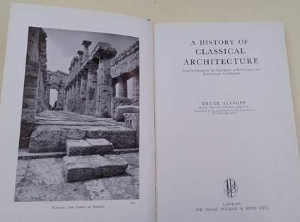 A History Of Classical Architecture - copertina