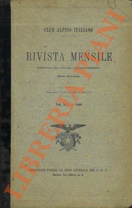 Club Alpino Italiano. Rivista mensile. 1896