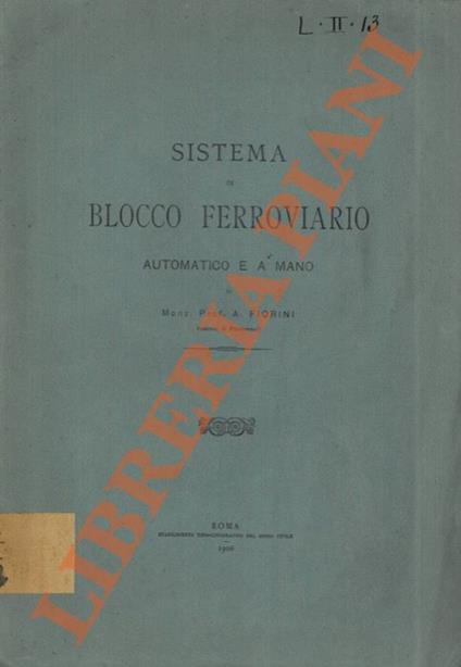 Sistema di blocco ferroviario automatico e a mano - copertina