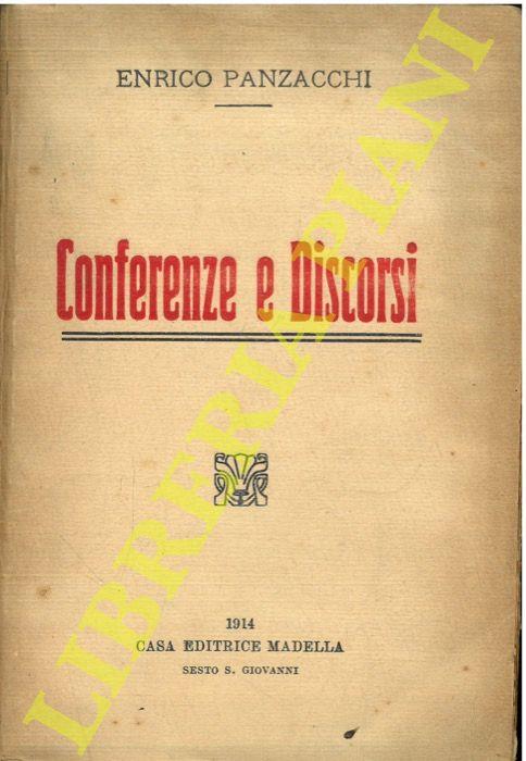 Conferenze e discorsi - Enrico Panzacchi - copertina