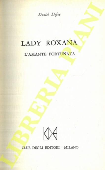 Lady Roxana. L’amante fortunata - Daniel Defoe - copertina