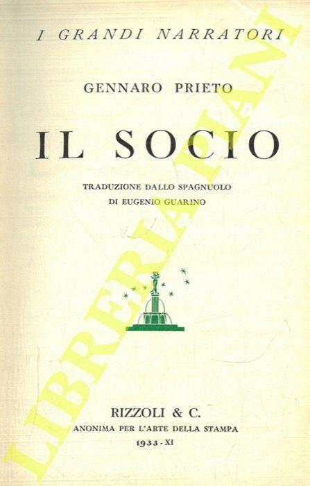 Il socio - Pietro Gennaro - copertina