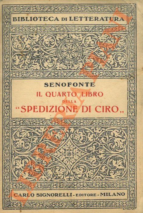 Il quarto libro della “Spedizione di Ciro” - Senofonte - copertina