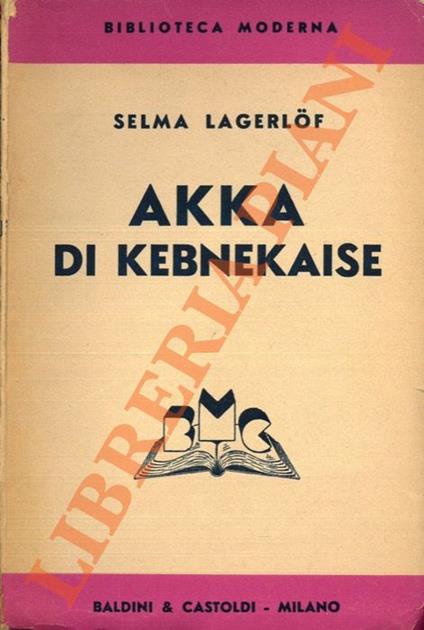 Akka di Kebnekaise - Selma Lagerlof - copertina