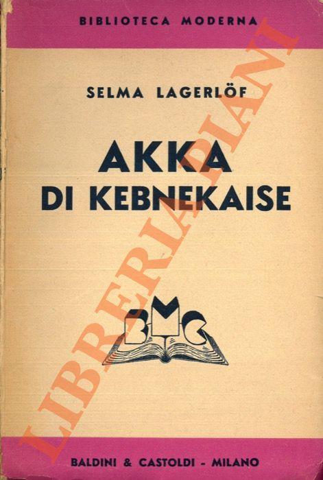 Akka di Kebnekaise - Selma Lagerlof - copertina