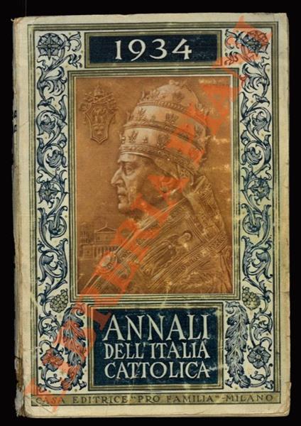 Annali dell’Italia Cattolica. 1934 - copertina