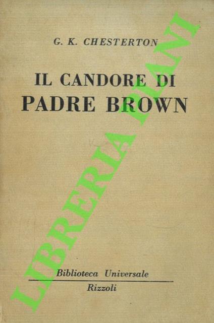 Il candore di Padre Brown - Gilbert K. Chesterton - copertina