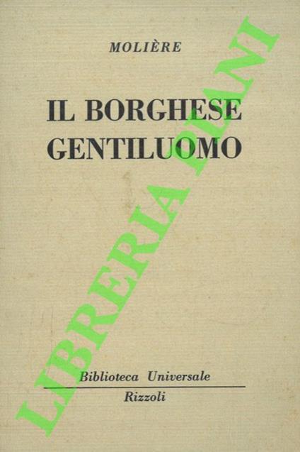 Il borghese gentiluomo - Molière - copertina