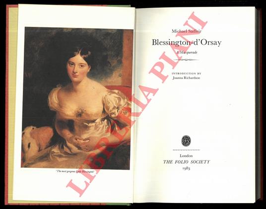 Blessington-d’Orsay: A Masquerade - Michael Stadler - copertina