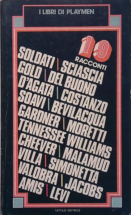 Diciannove Racconti - copertina