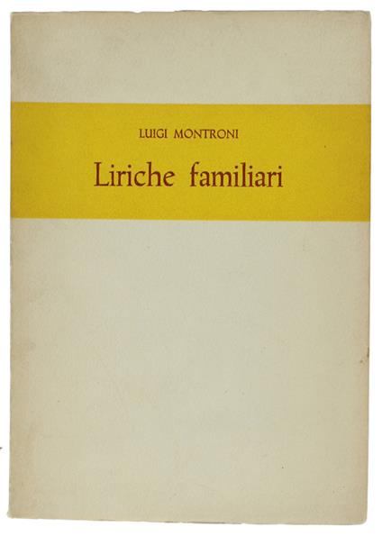 Liriche Familiari - copertina
