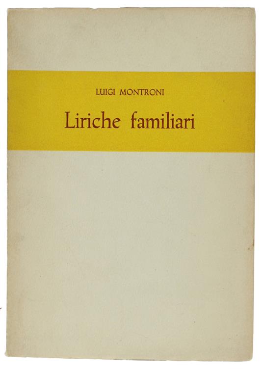 Liriche Familiari - copertina
