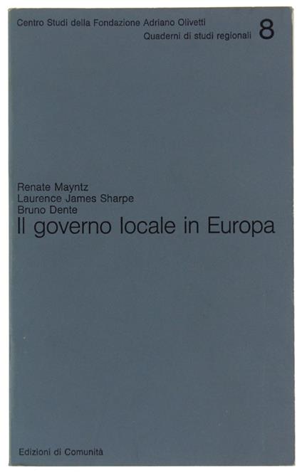 Il Governo Locale In Europa - copertina