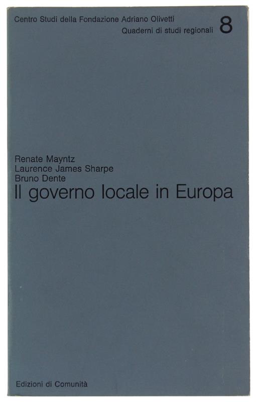 Il Governo Locale In Europa - copertina