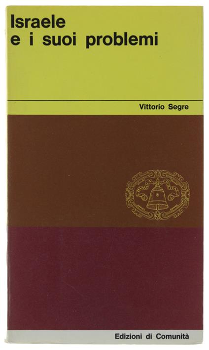 Israele E I Suoi Problemi - Vittorio Sereni - copertina