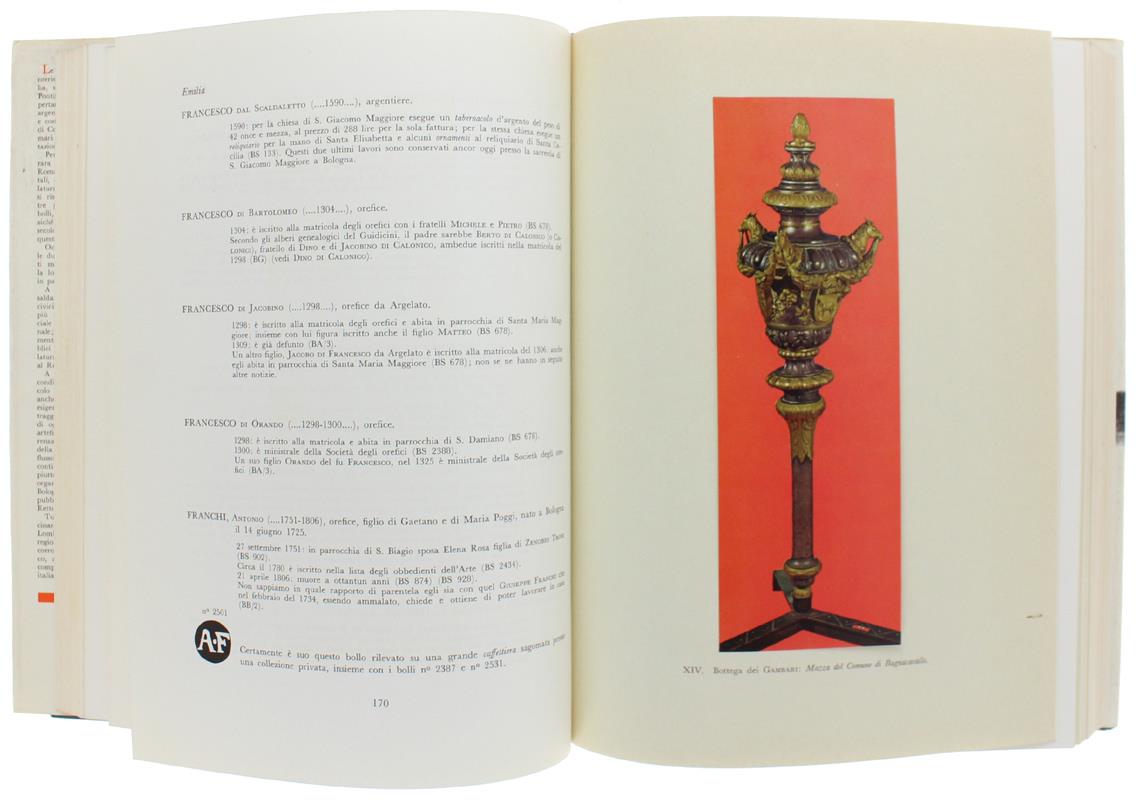 ARGENTIERI GEMMARI E ORAFI D'ITALIA. Parte 4a: EMILIA