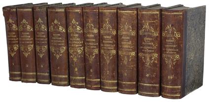 HISTOIRE DU CONSULAT ET DE L'EMPIRE, faisant suite à l'histoire de la révolution française (complet en 10 tomes) - Adolphe Thiers - copertina