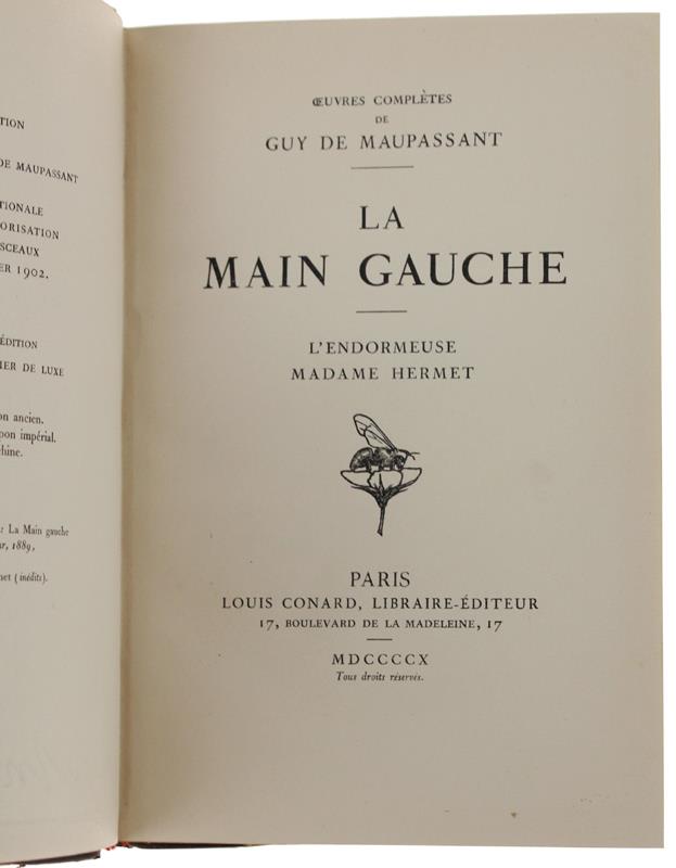 La MAIN GAUCHE - L'endormeuse - Madame Hermet