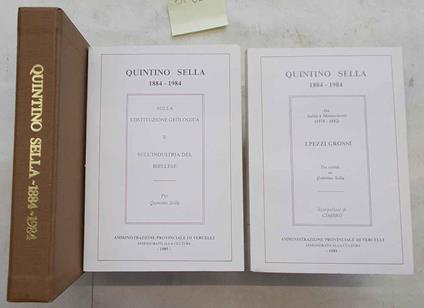 Quintino Sella (1884 -1984) - Quintino Sella - copertina