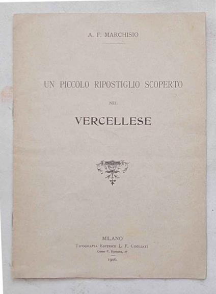 Un piccolo ripostiglio scoperto nel vercellese - copertina