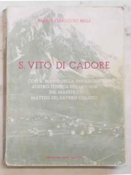 S.Vito di Cadore - Mario Ferruccio Belli - copertina