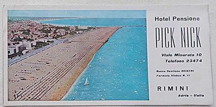 Hotel Pensione Pick Nick - Rmini - copertina