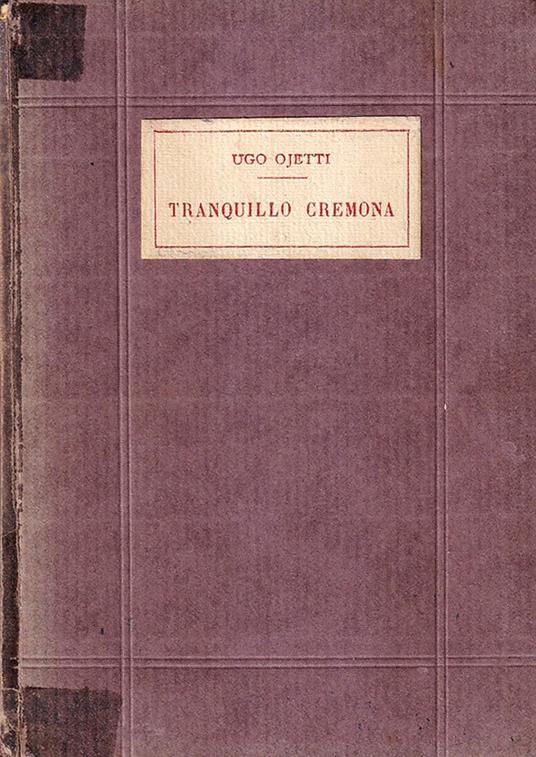 Tranquillo Cremona - Ugo Ojetti - copertina