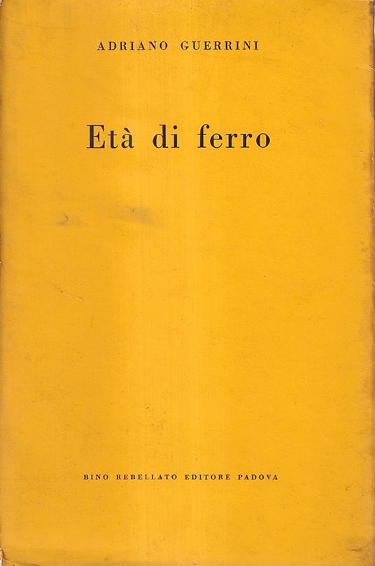 Età di ferro - Adriano Guerrini - copertina