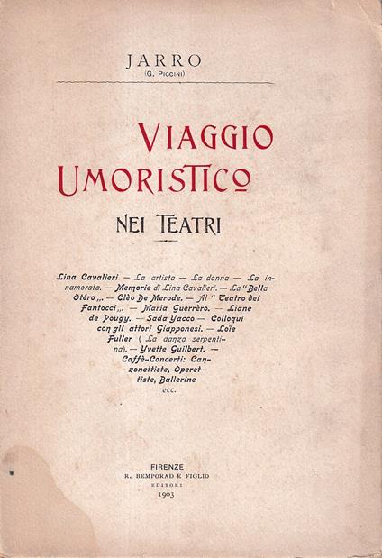 Viaggio umoristico nei teatri - copertina