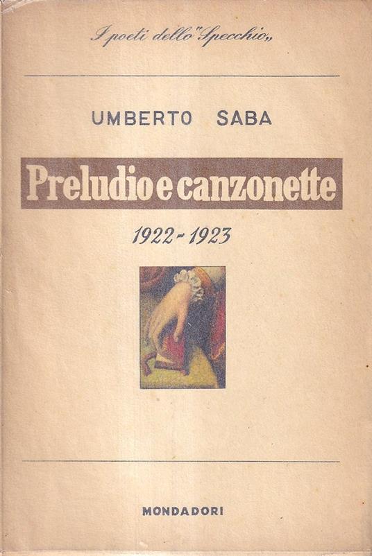 Preludio e canzonette (1922-1923) - Umberto Saba - copertina