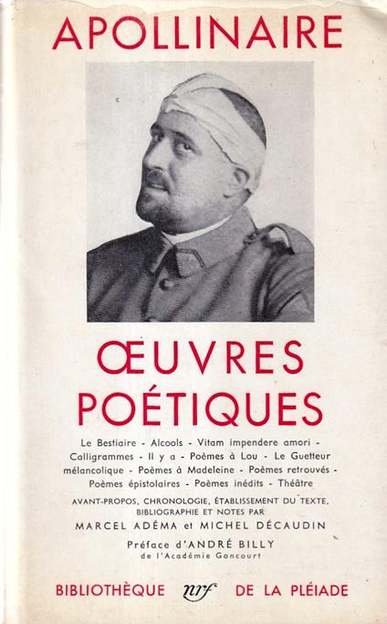 Oeuvres poétiques - Guillaume Apollinaire - copertina