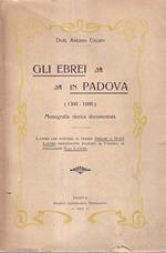 Gli ebrei in Padova (1300-1800). Monografia storica documentata