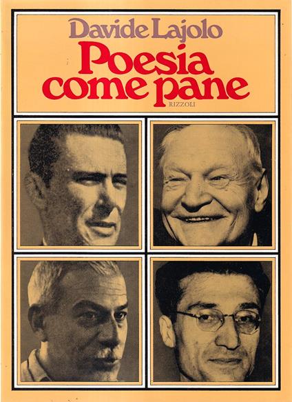 Poesia come pane. Incontri e saggi - Davide Lajolo - copertina