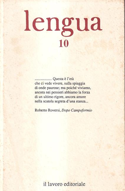 Lengua 10 - copertina
