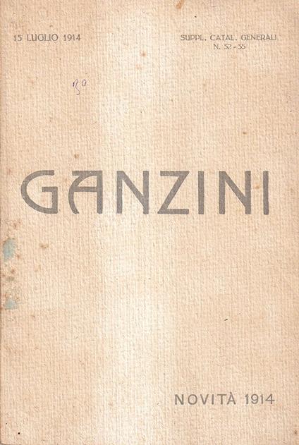 Supplemento al catalogo generale della ditta M. Ganzini - copertina