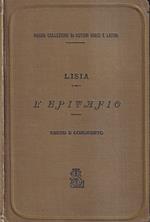 L' epitafio - coll'aggiunta di un frammento dell'Epitafio di Gorgia e di passi scelti dell'Epitafio di Iperide