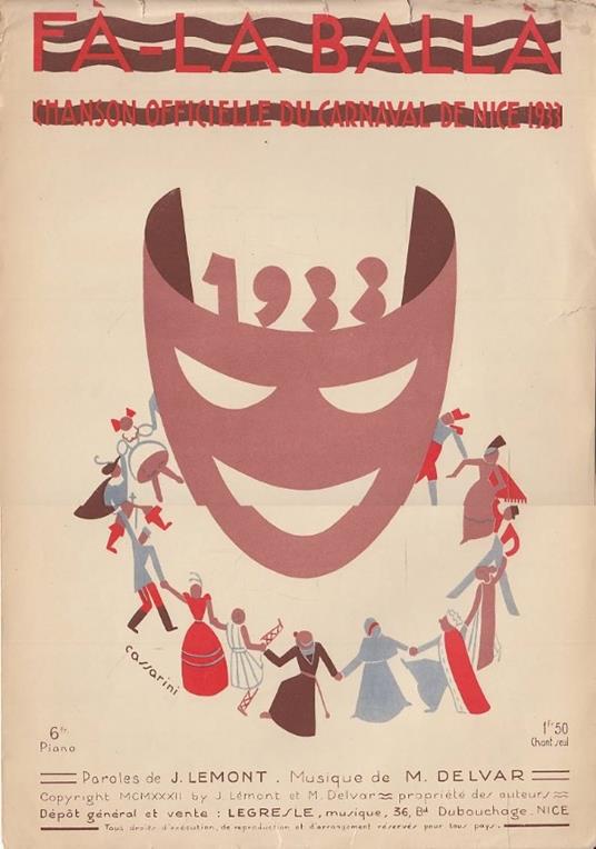 Fà la ballà - Chanson officielle du Carnaval de Nice 1933 - copertina