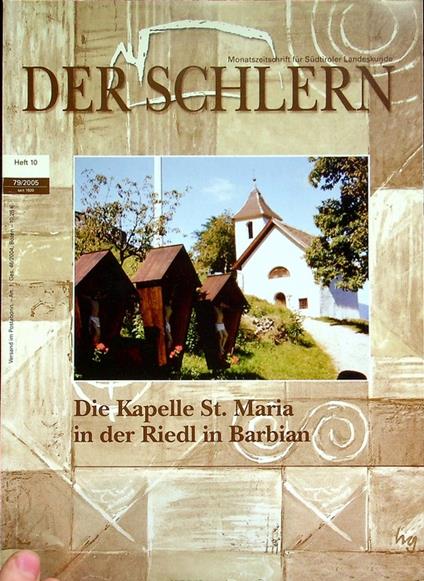Die Kapelle St. Maria in der Riedl in Barbian - copertina