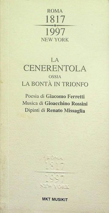 La cenerentola, ossia La bontà in trionfo - Jacopo Ferretti - copertina
