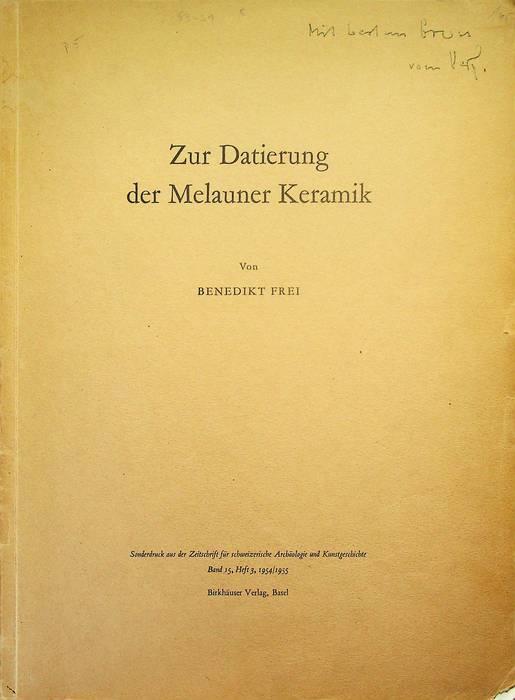 Zur Datierung der Melauner Keramik - copertina