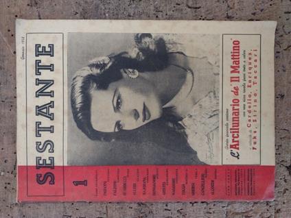 Sestante: Rassegna di vita e di cultura contemporanea: Anno III, N. 1 (fascicolo 10°): Gennaio 1948 - copertina