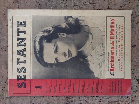 Sestante: Rassegna di vita e di cultura contemporanea: Anno III, N. 1 (fascicolo 10°): Gennaio 1948 - copertina