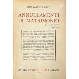 Annullamenti di matrimonio - Giambattista Nasi - copertina