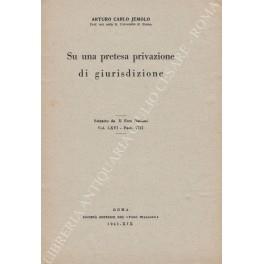 Su una pretesa privazione di giurisdizione - copertina