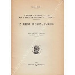 Il dramma di Giuseppe Venanzi: dopo 6 anni dall'ergastolo alla libertˆ! In difesa di Nadina Palombo - Nicola Madia - copertina