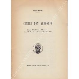 Contro Don Abbondio - Nicola Madia - copertina