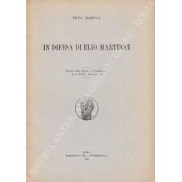 In difesa di Elio Martucci - Titta Mazzuca - copertina