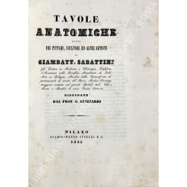 Tavole anatomiche ad uso dei pittori, scultori ed altri artisti - copertina